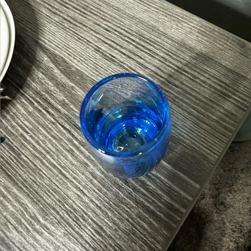 Carnival Cruise Blue Ombre 5oz Shot Glass Souvenir Barware OS